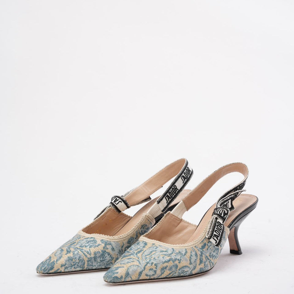 Christian Dior J'ADior Slingback Pump 38 Blue Taille