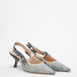 Christian Dior J'ADior Slingback Pump 38 Blue Taille