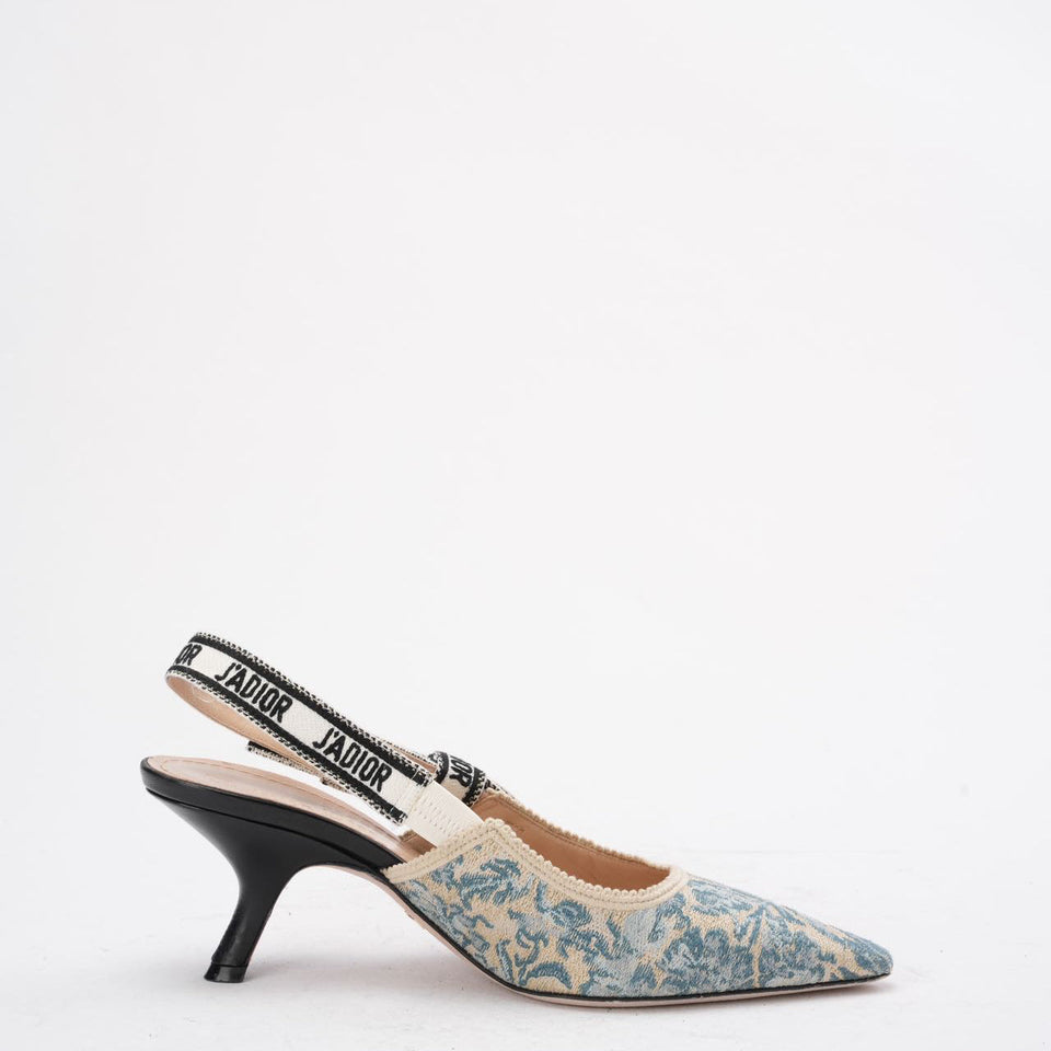 Christian Dior J'ADior Slingback Pump 38 Blue Taille