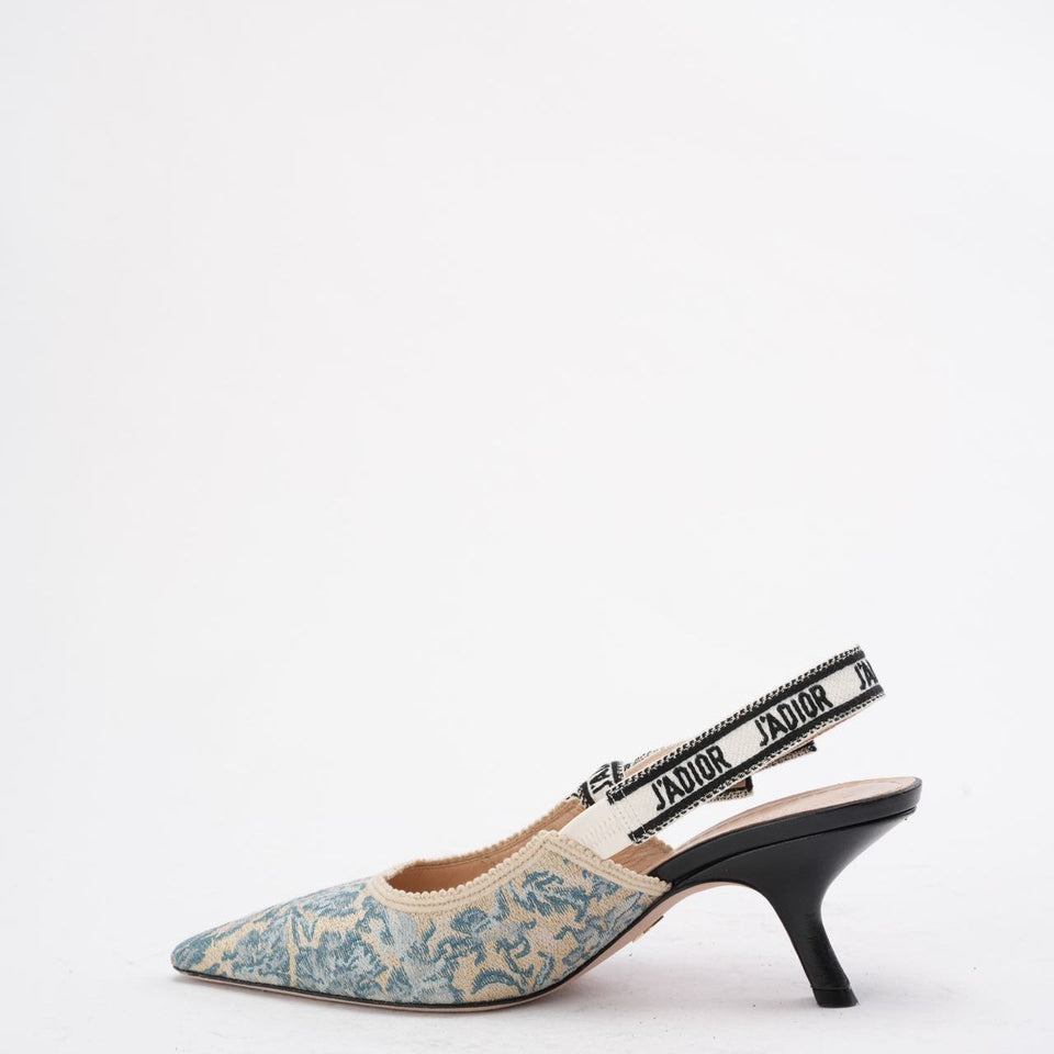 Christian Dior J'ADior Slingback Pump 38 Blue Taille