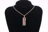 Gucci Rectangle Necklace in Sterling Silver