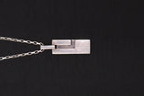 Gucci Rectangle Necklace in Sterling Silver