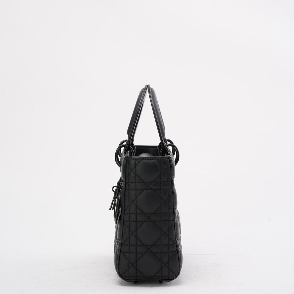 Dior Small Lady Dior My ABCDior Bag in Black Ultramatte 2020