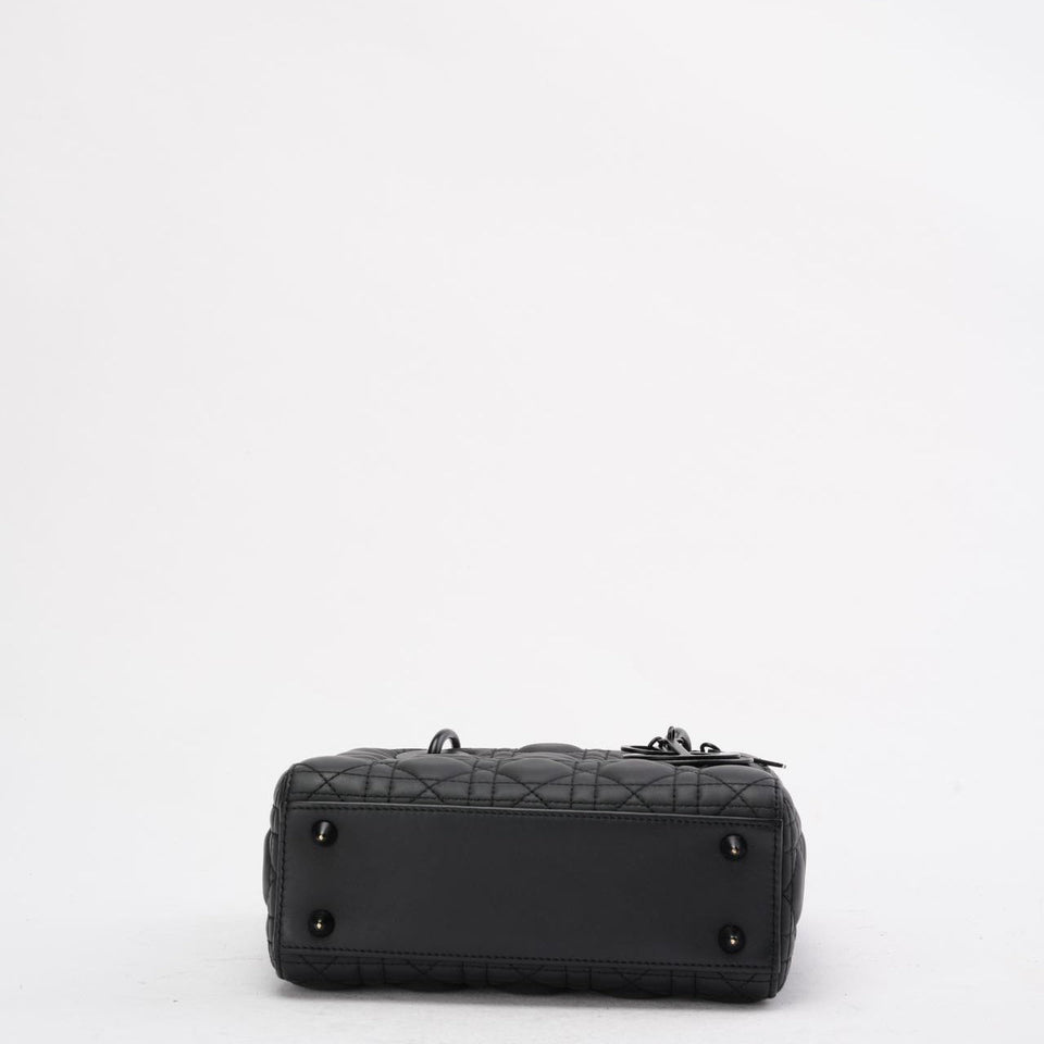 Dior Small Lady Dior My ABCDior Bag in Black Ultramatte 2020