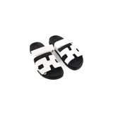 Hermes Chypre Sandals White Calfskin Size 37