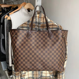 Louis Vuitton Damier Ebene Neverfull GM Tote Bag