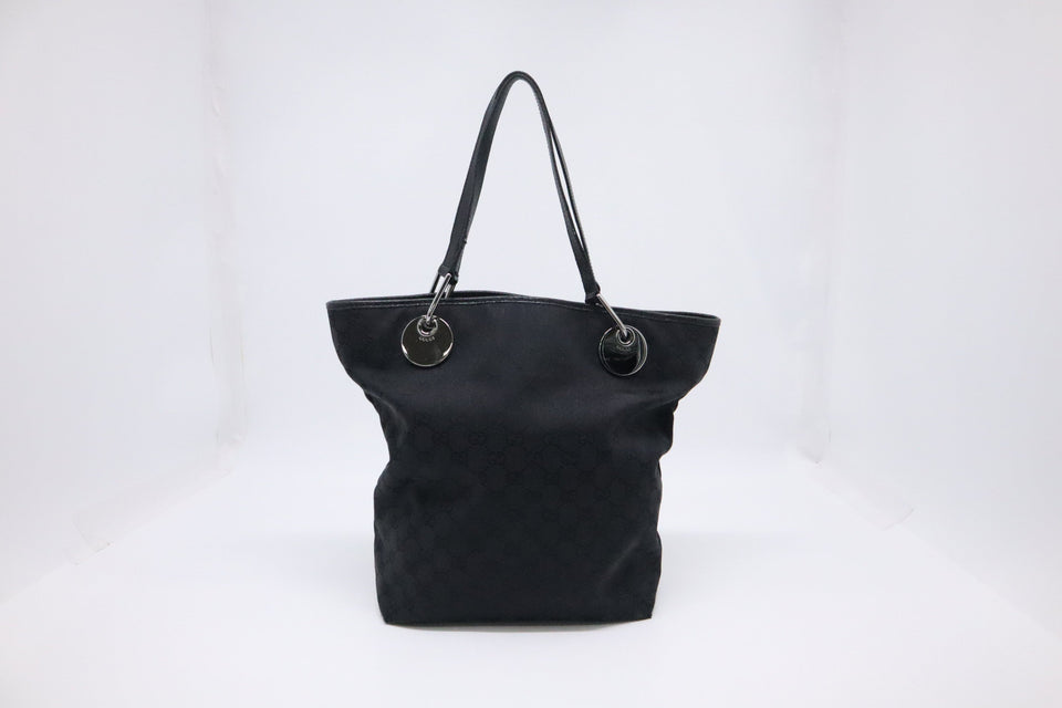 Gucci Bucket Tote in Black GG Canvas