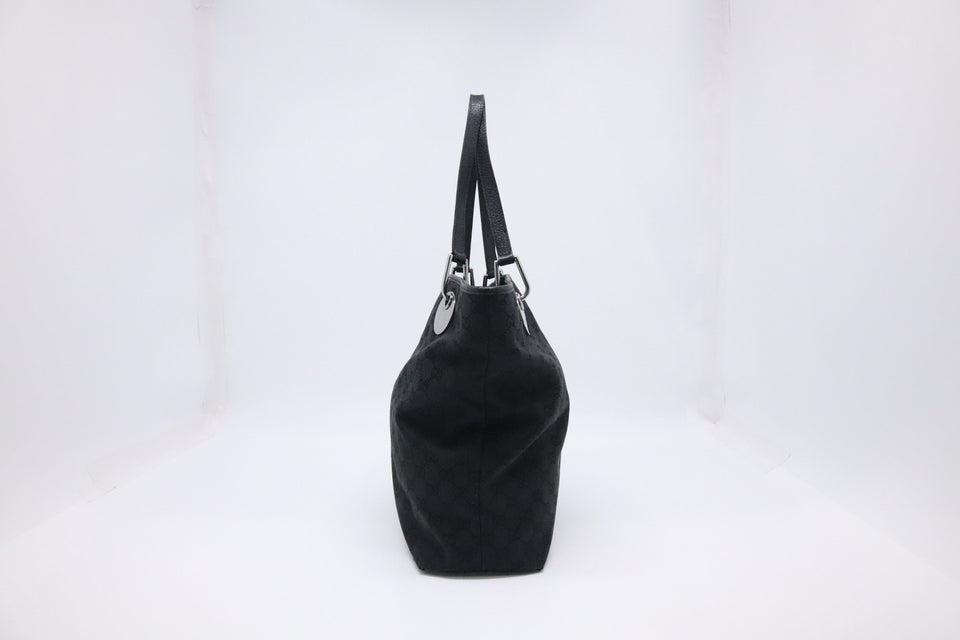 Gucci Bucket Tote in Black GG Canvas