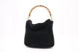 Gucci Shoulder Bag in Black Leather and Suede
