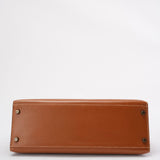 Hermes Vintage Gold Kelly Sellier 32 Epsom U Circle 1991