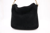 Gucci Shoulder Bag in Black Leather and Suede