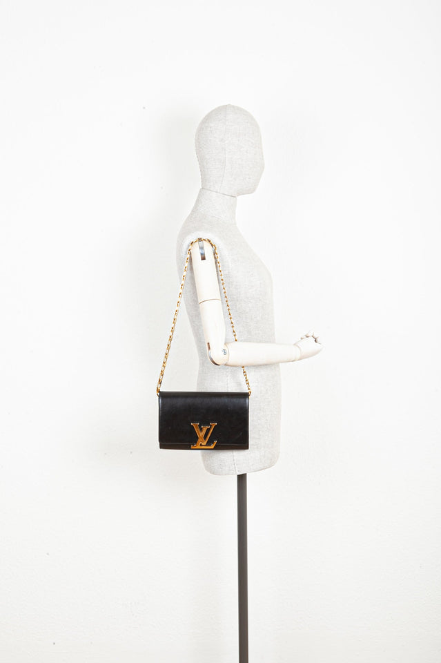 Louis Vuitton Chain Louise Bag GM Black