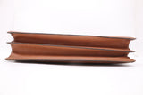 Gucci Bamboo Briefcase in Tan Brown Leather
