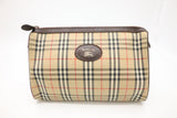 Burberry Clutch in Brown Canvas