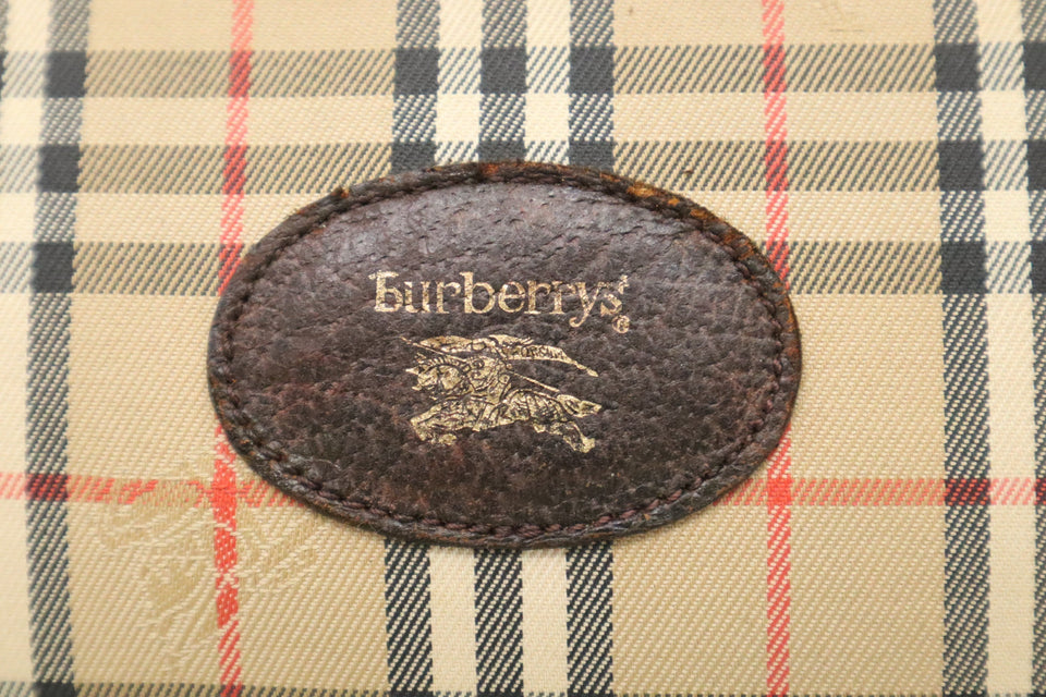 Burberry Clutch in Brown Canvas