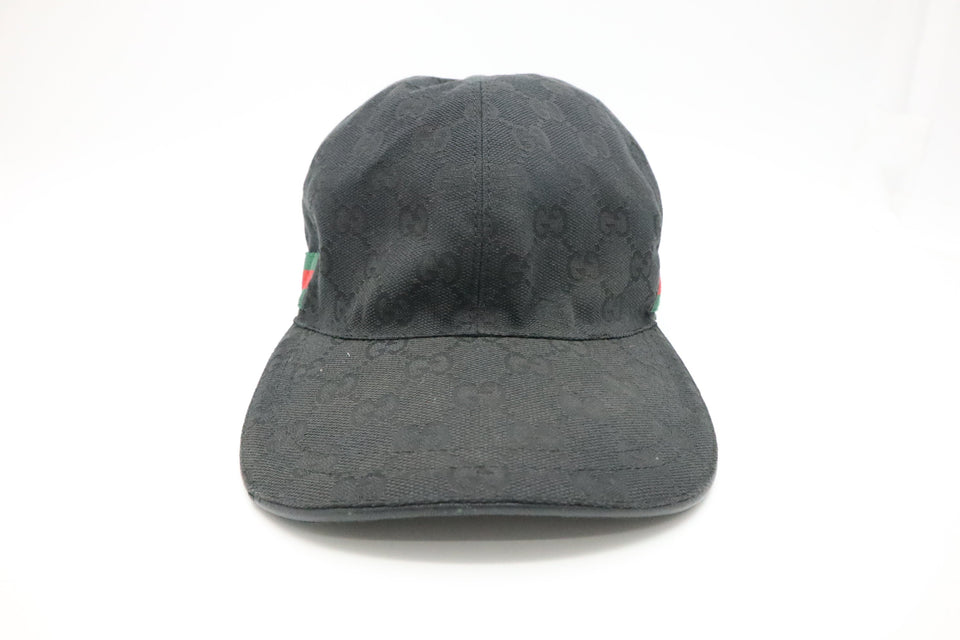 Gucci Cap in Black GG Canvas