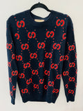 Gucci ANIMALIUM EMBROIDERY BAT SWEATER