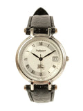 Luxury Burberry Round Logo Face Watch Silver/Black