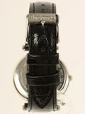 Luxury Burberry Round Logo Face Watch Silver/Black