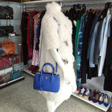 Prada Saffiano Cobalt Blue Mini Galleria Tote Bag