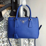 Prada Saffiano Cobalt Blue Mini Galleria Tote Bag