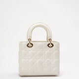 Dior White Small Lady Dior My ABCDior Bag 2022