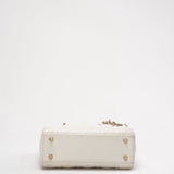 Dior White Small Lady Dior My ABCDior Bag 2022