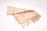 Burberry Scarf in Beige Checked New Wool