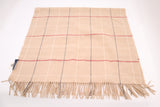 Burberry Scarf in Beige Checked New Wool