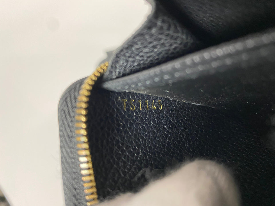 Louis Vuitton Black Empreinte Leather Small Zip Wallet