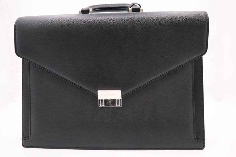Burberry Briefcase in Black Leather