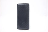 Gucci Bifold Long Wallet in Navy MicroGuccissima Leather