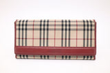 Burberry Long Wallet in Novacheck Canvas