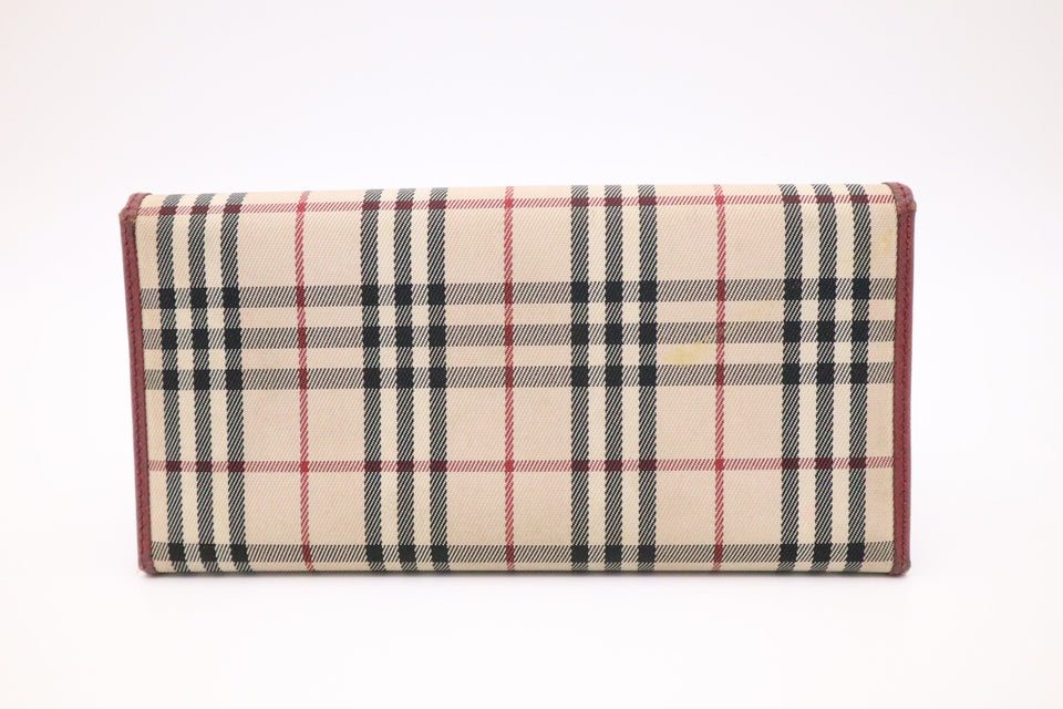 Burberry Long Wallet in Novacheck Canvas