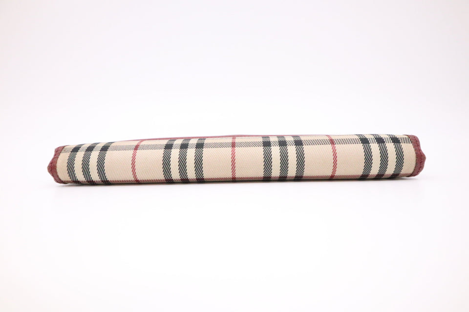 Burberry Long Wallet in Novacheck Canvas