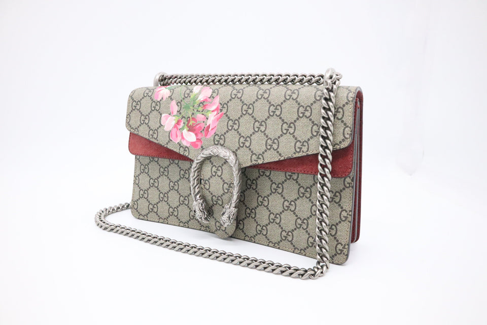 Gucci Medium Dionysus in Pink Blooms GG Canvas