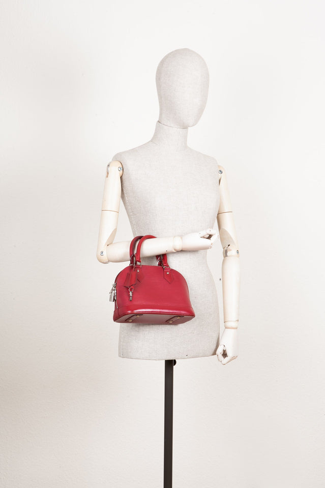 Louis Vuitton Alma BB Epi Fuchsia Handbag