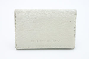 Burberry Card Case in Ivory Leather