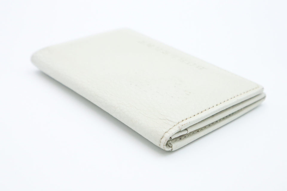 Burberry Card Case in Ivory Leather