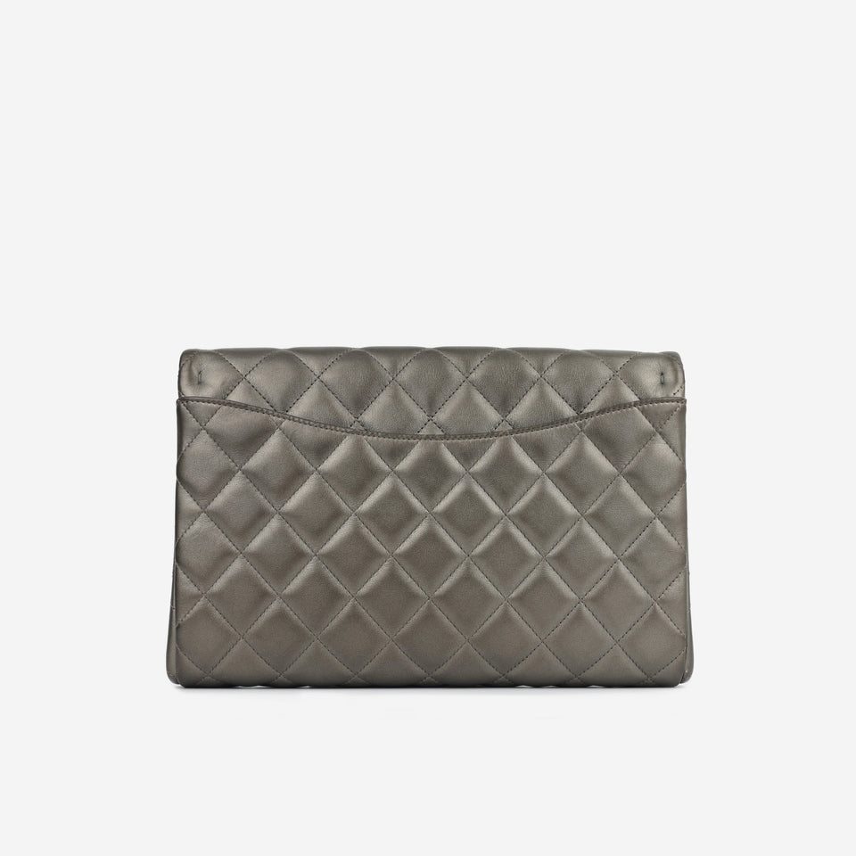 Chanel Timeless Clutch with Chain - Graphite
