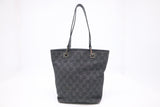 Gucci Mini Bucket Bag in Grey Canvas