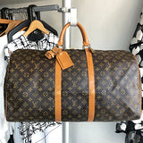 Louis Vuitton Vintage 1991 Monogram Keepall 55 Duffle Bag