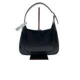 Gucci Jackie 1961 Black Leather Bag with Adjustable Strap