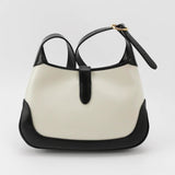Gucci Jackie 1961 Black & White Leather Bag Small