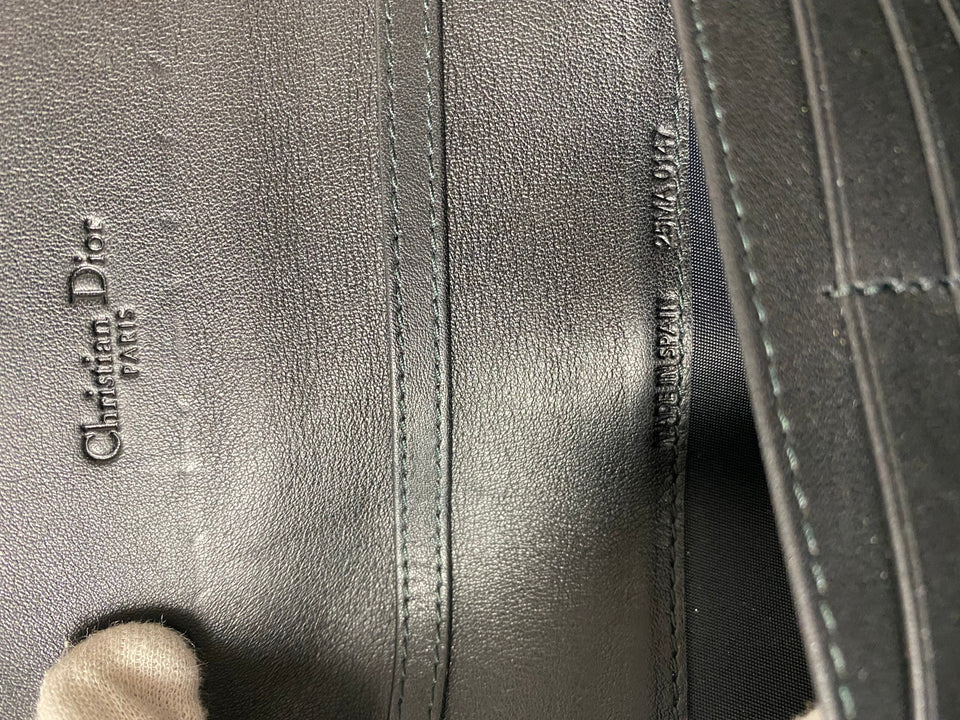 Dior Black Patent Cannage Lady Dior WOC Wallet on Chain