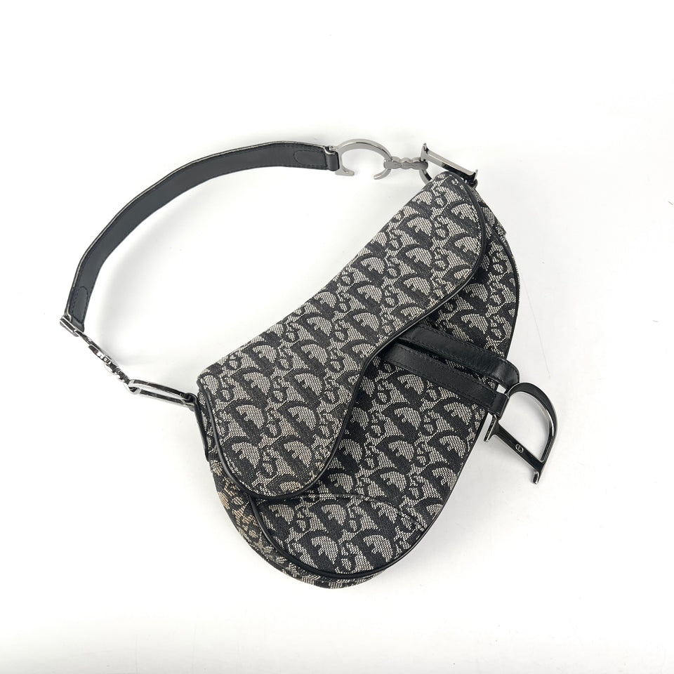 Christian Dior Vintage Saddle Oblique Bag