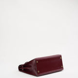 Hermes Kelly 28 cm Sellier Rouge H 55 Bordeaux Rare Vintage Bag