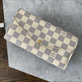 Louis Vuitton Damier Azur Sarah Long Wallet