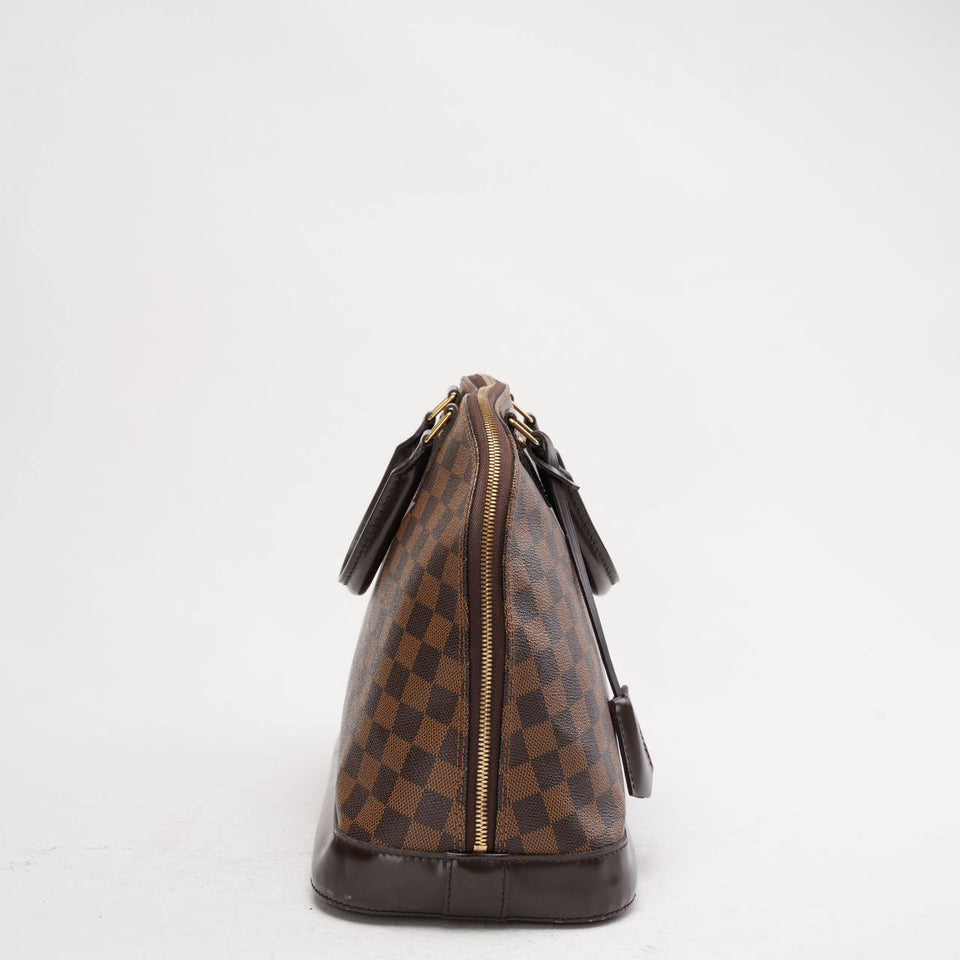 Louis Vuitton Damier Ebene Canvas Alma MM Bag 2014