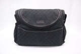 Gucci Diaper Bag in Black GG Canvas